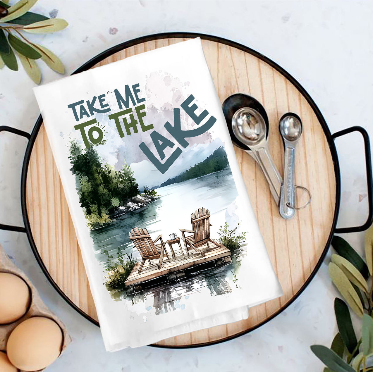 Take me to the Lake Tea Towel