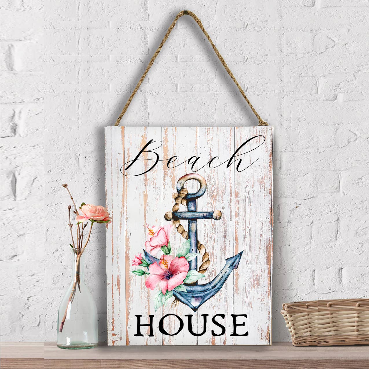 Beach House Boat Anchor Ocean Wall Decor