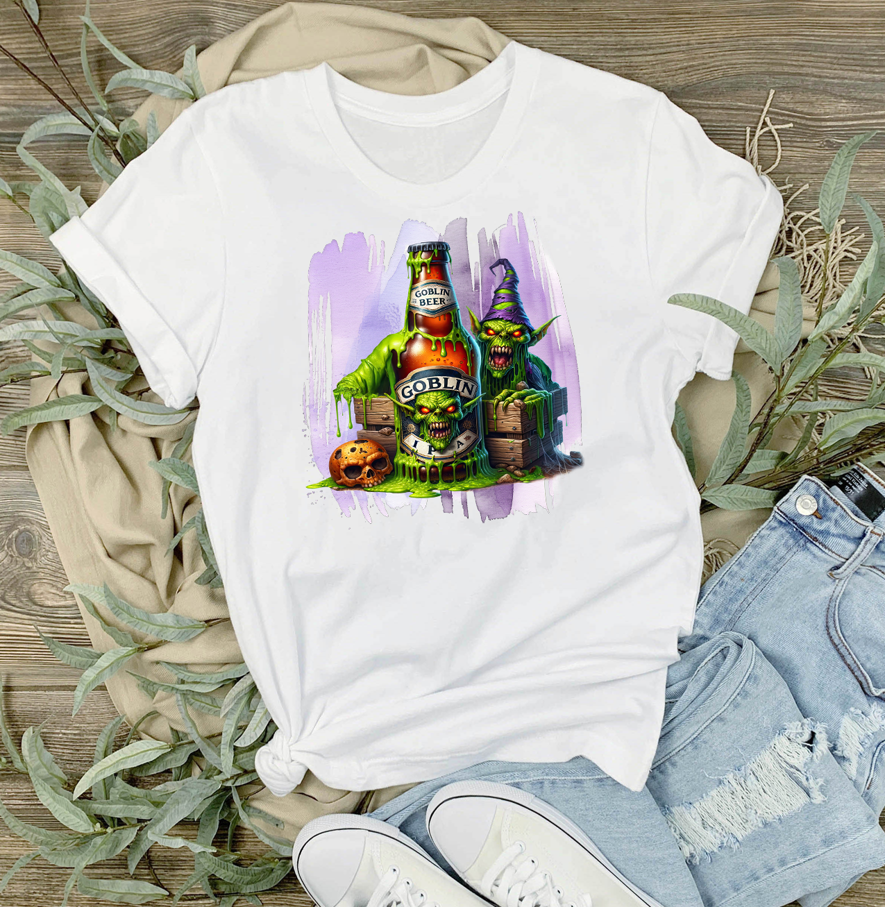 Halloween Goblin Beer T-Shirt