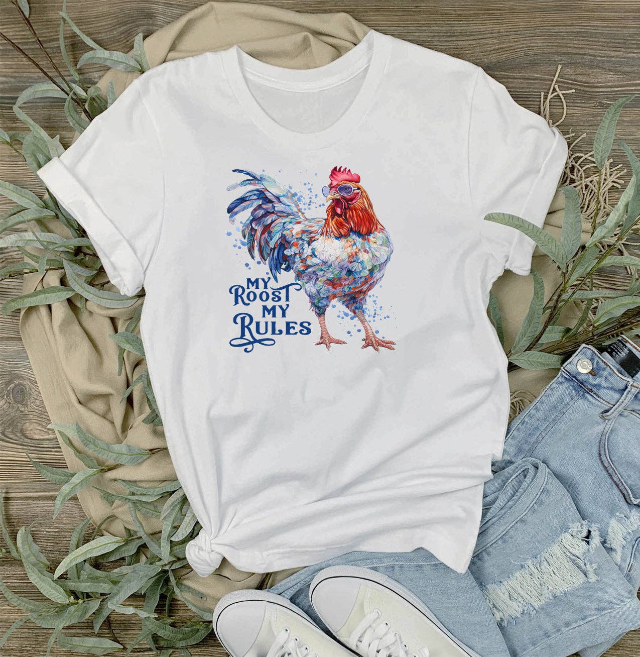 My Roost My Rules Country Rooster T-Shirt