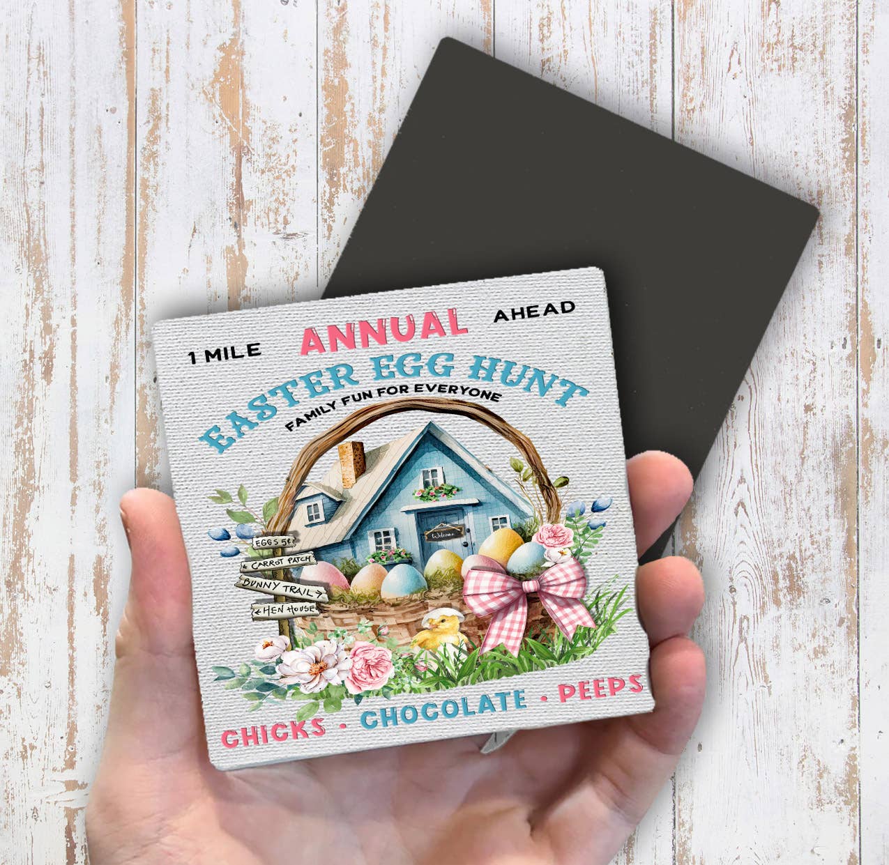 Annual Easter Egg Hunt Magnet Fridge - Sets of 2