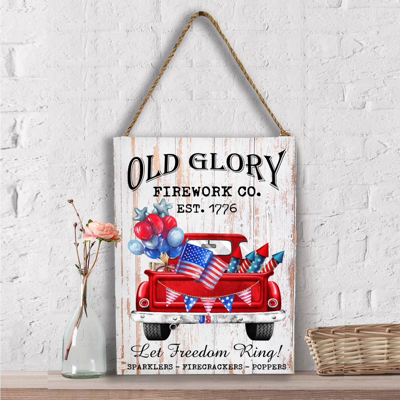 Old Glory Fireworks Co Patriotic Wall Decor