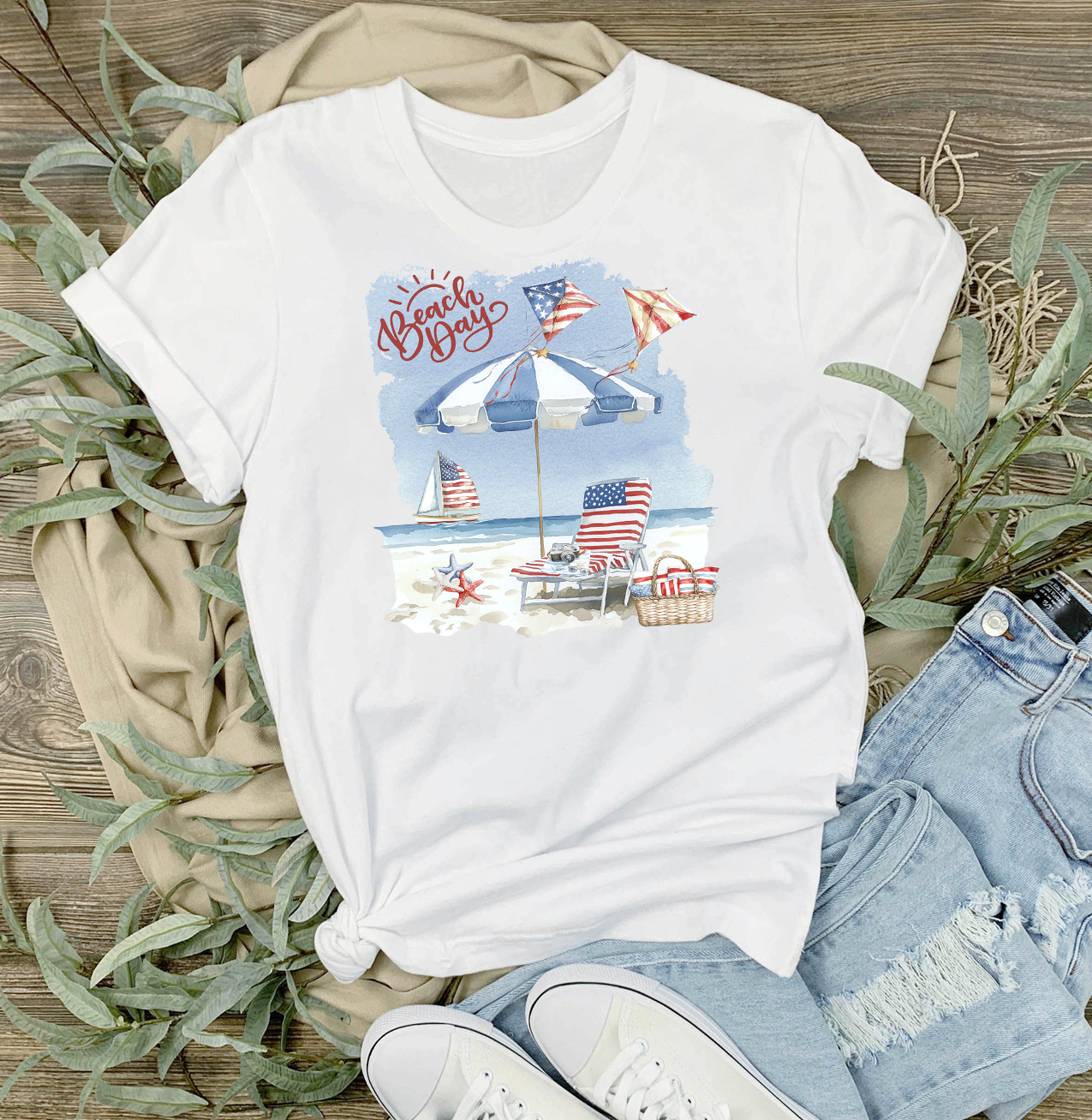Beach Day Coastal Ocean T-Shirt