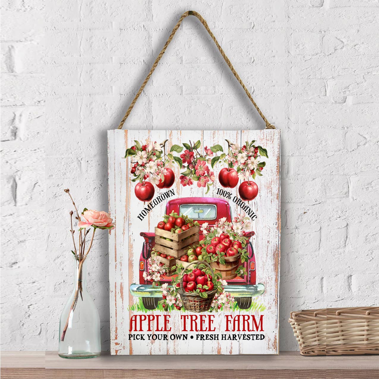 Apple Tree Farm Red Pick Up Wall Decor