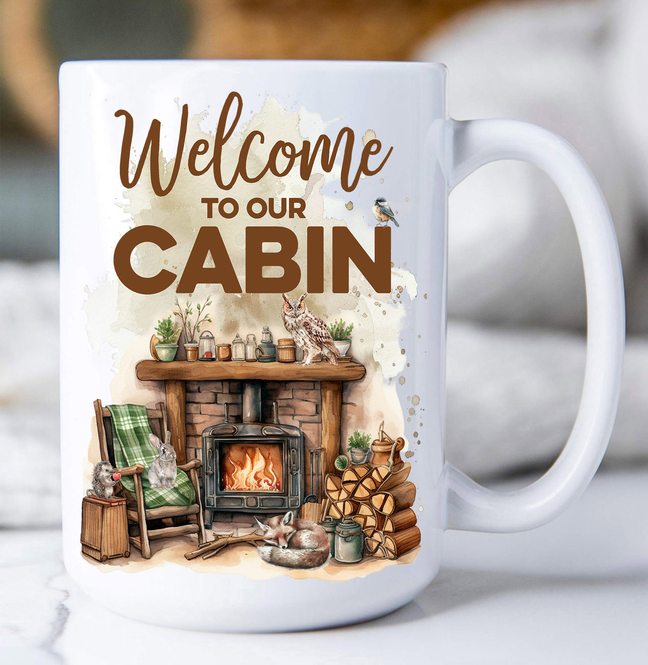 Welcome to our Cabin Coffee Mug