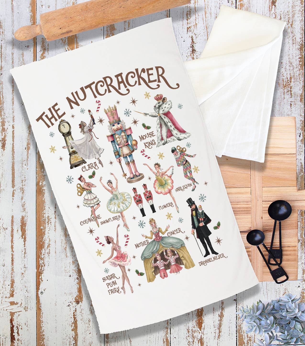 Christmas Nutcracker Ballet Terry Towel