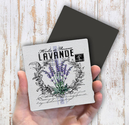 Vintage French Lavender Magnet Fridge - Sets of 2