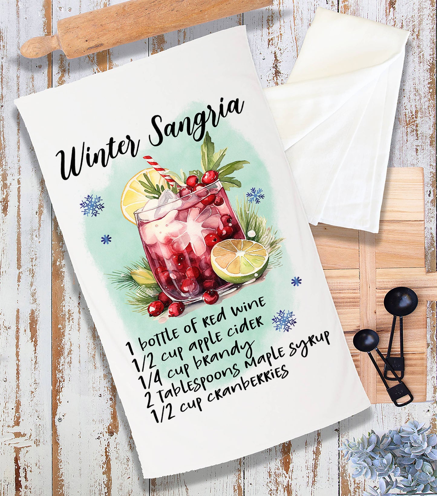 Christmas Cocktail Winter Sangria Recipe Terry Towel