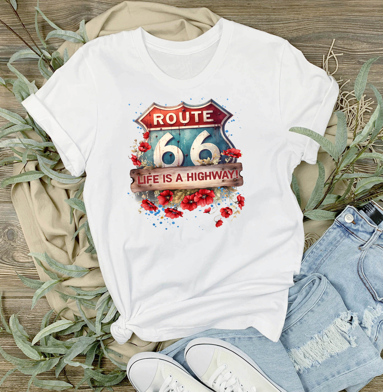 Route 66 Life is a Highway T-Shirt