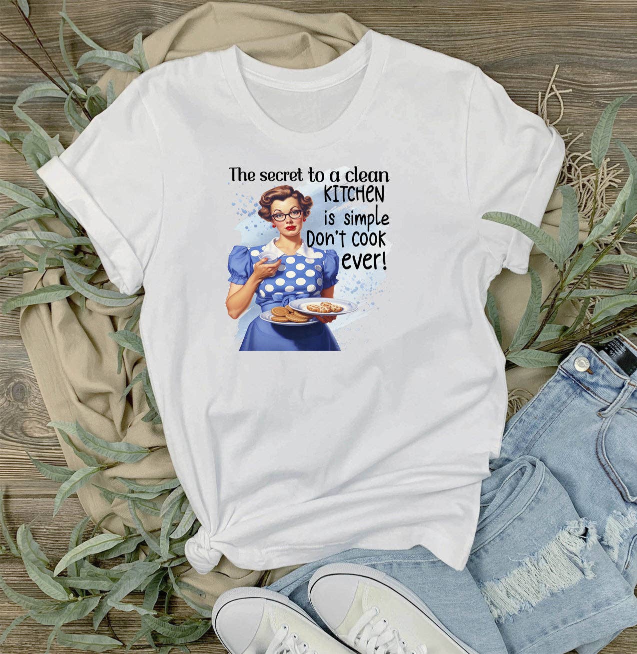 Clean Kitchen Don't Cook Funny T-Shirt