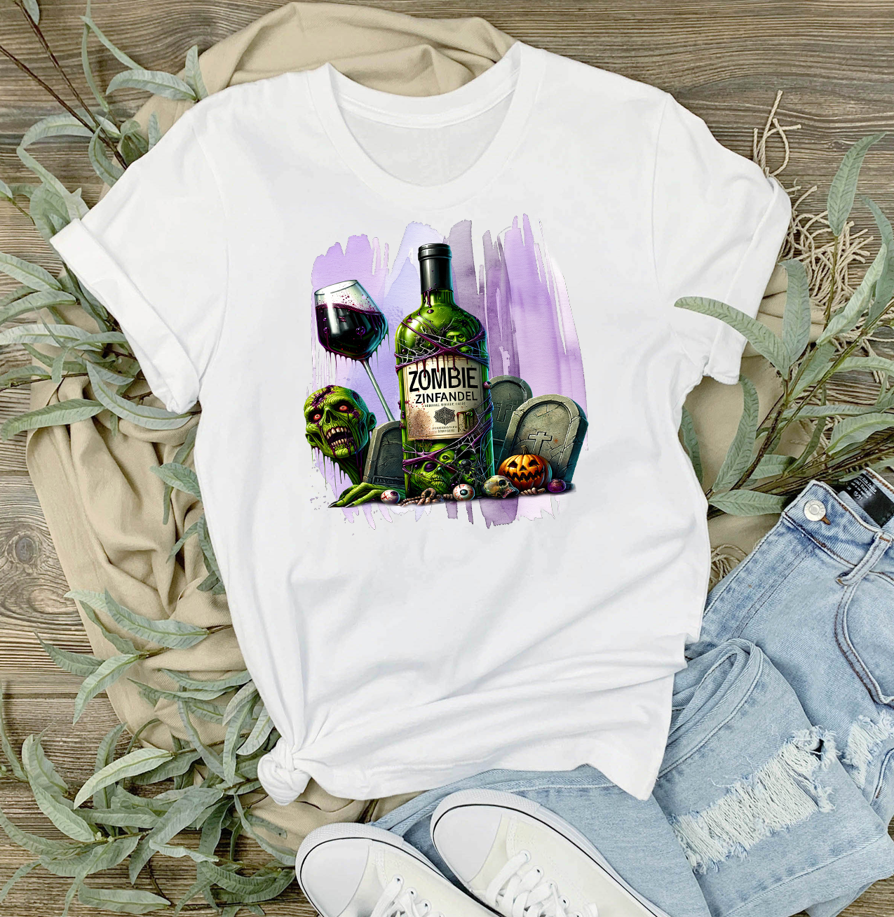 Halloween Zombie Zinfandel T-Shirt
