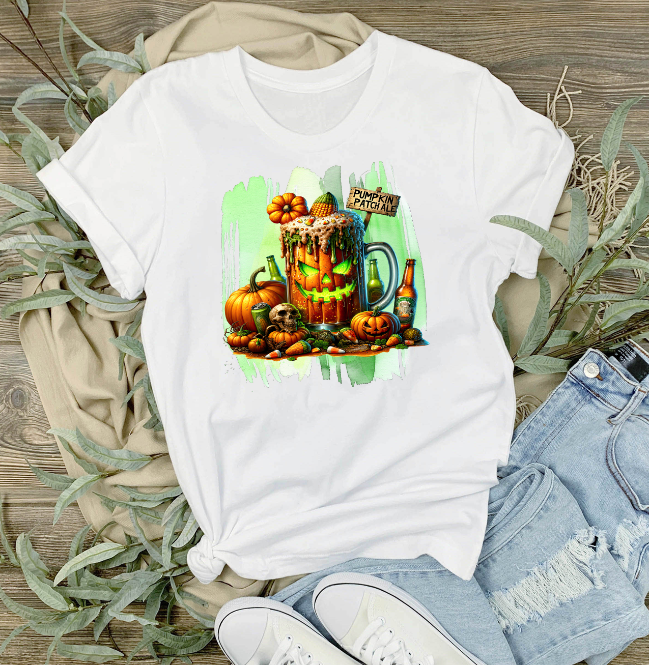 Halloween Pumpkin Patch Ale T-Shirt