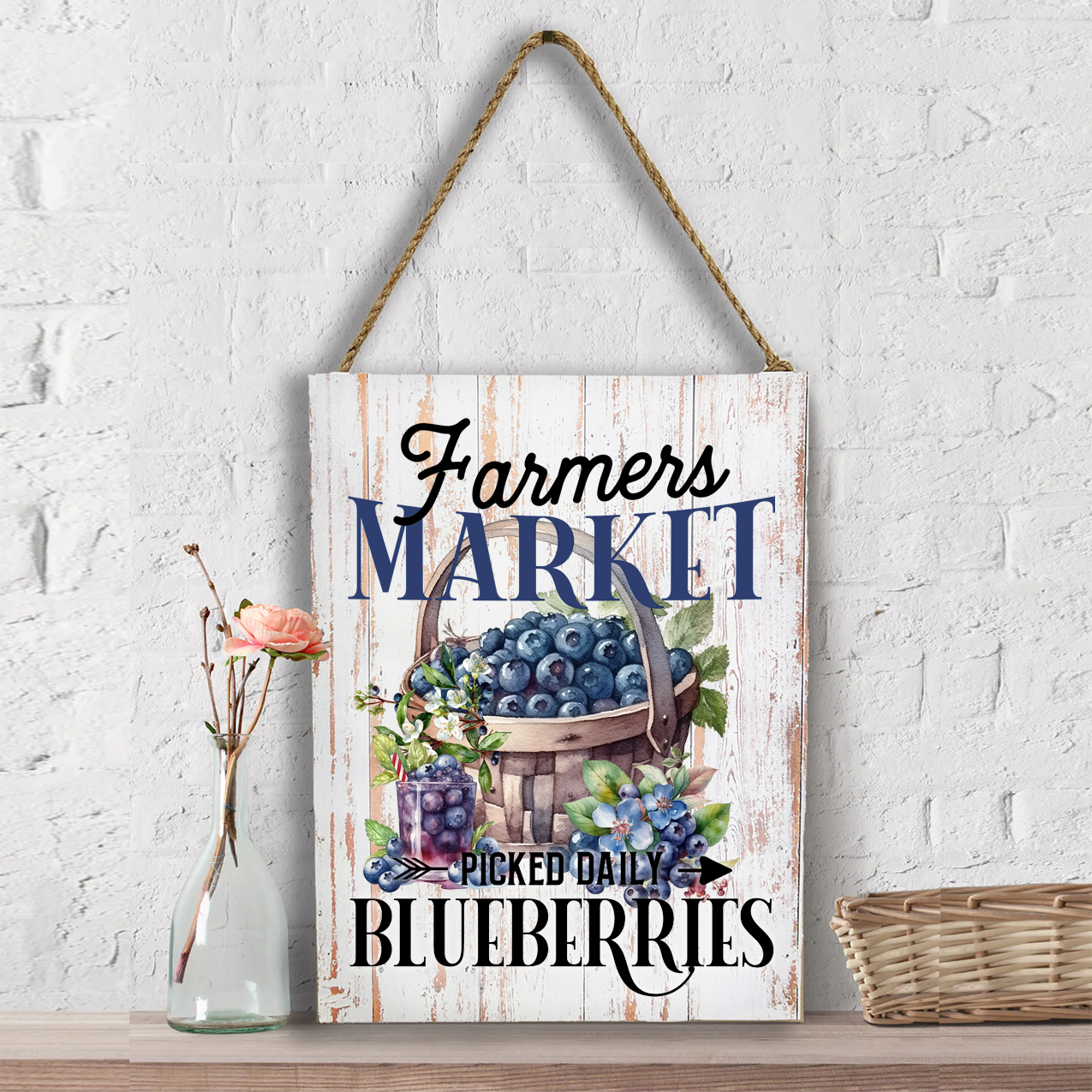Farm Fresh Blueberries Wall Decor