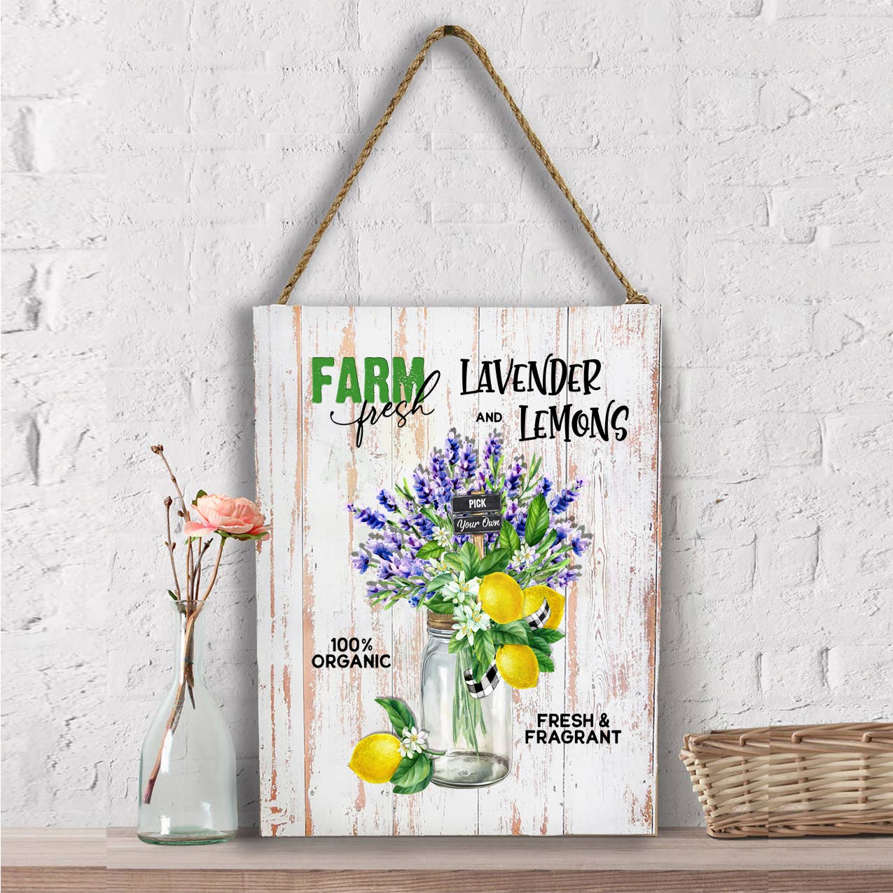 Country Lavender and Lemons Wall Decor