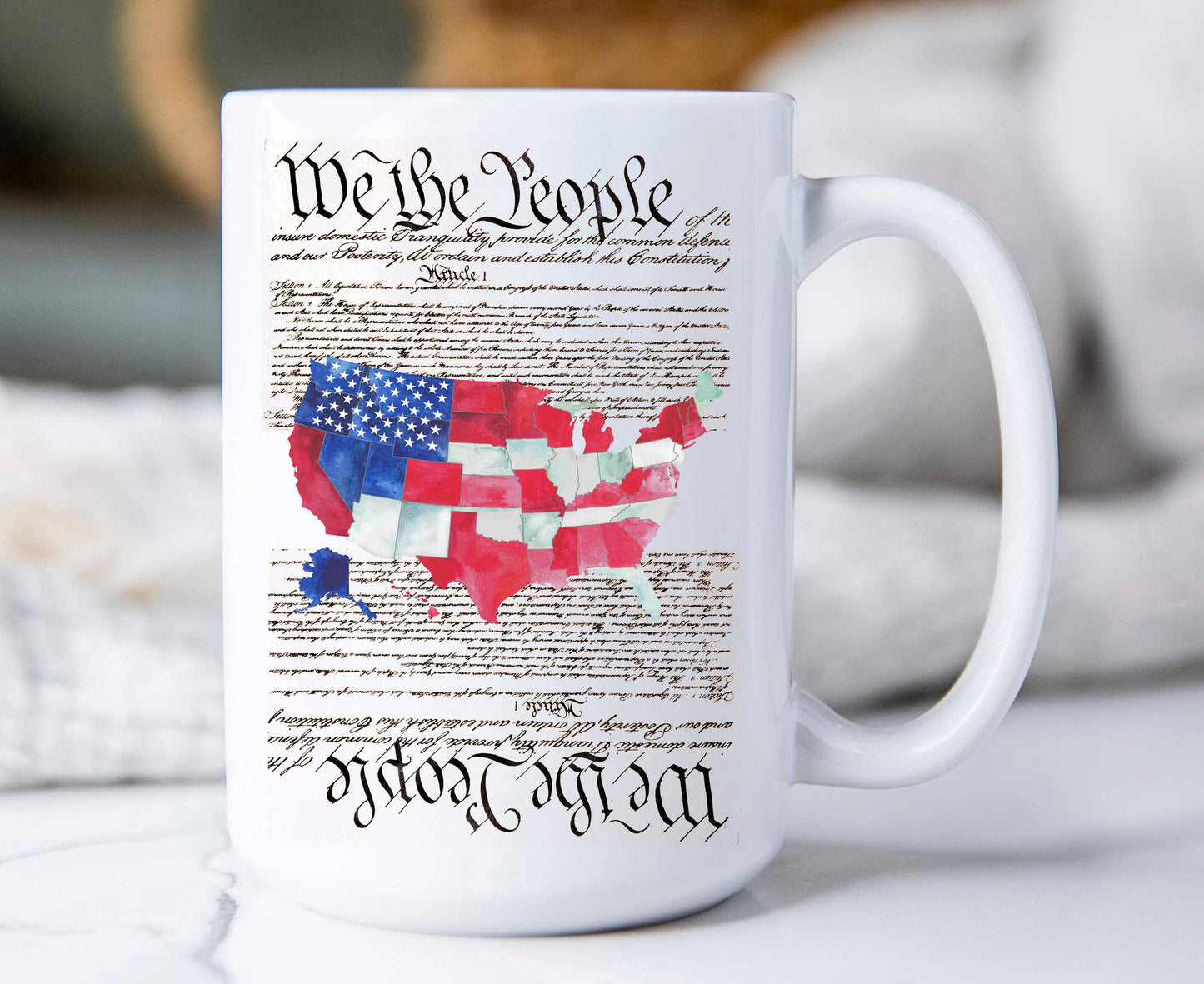 4th of July Patriotic USA Coffee Mugs