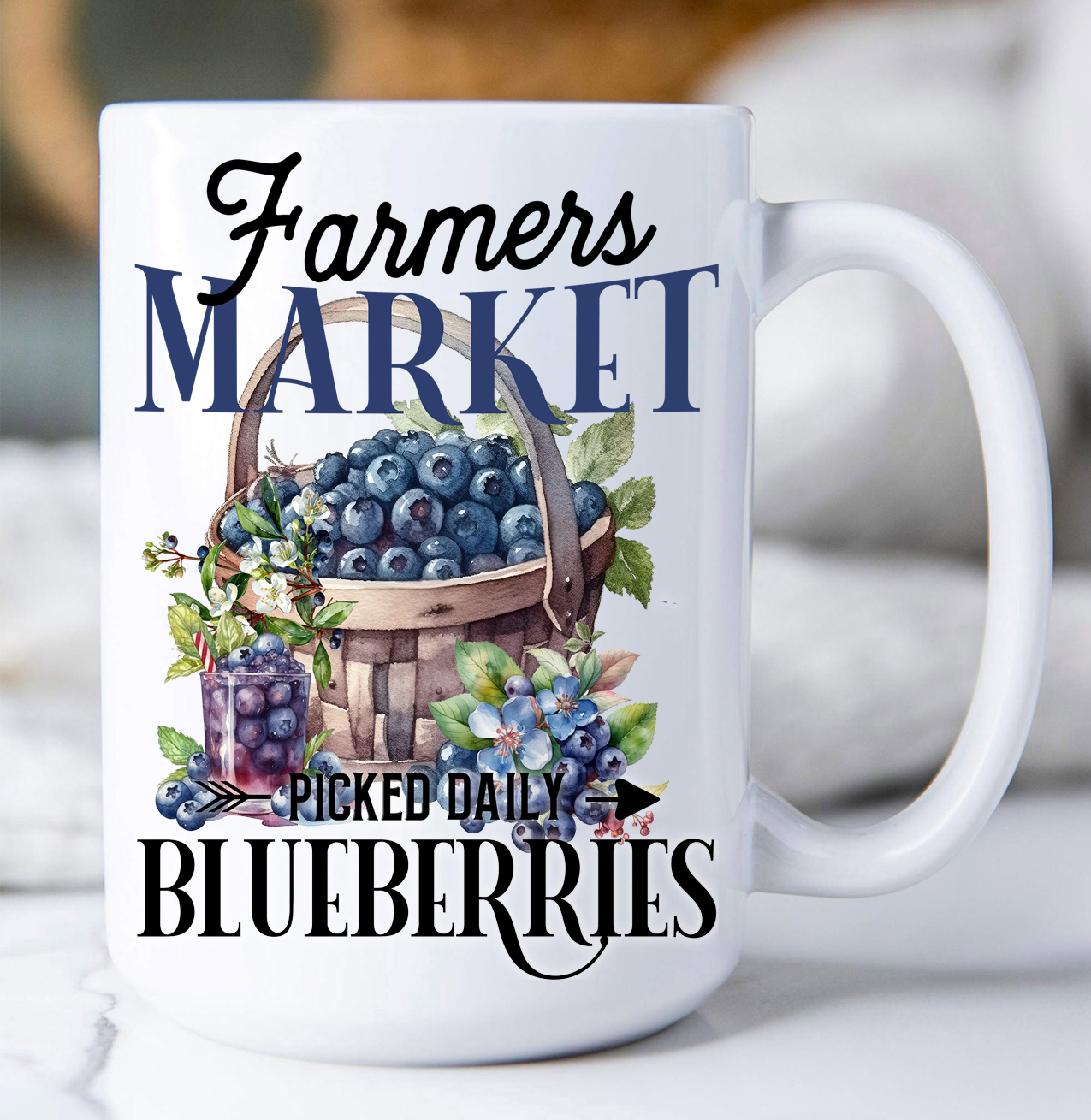 Farm Fresh Blueberries Coffee Mug