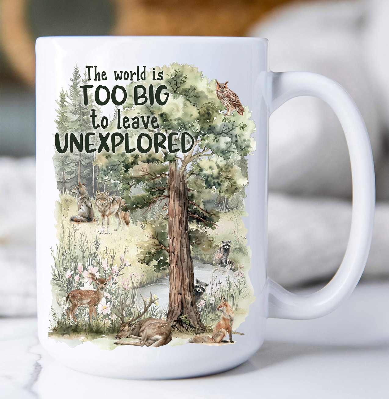 Woodland Animal Explore Wildness Coffee Mug