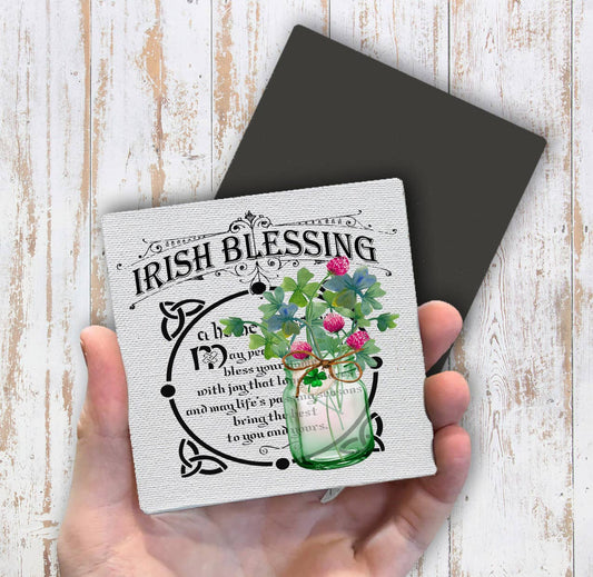 St Patricks Day Bless Irish Home Magnet Fridge - Sets of 2