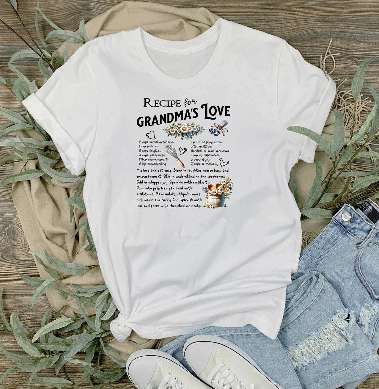 Grandma's Love Recipe T-Shirt