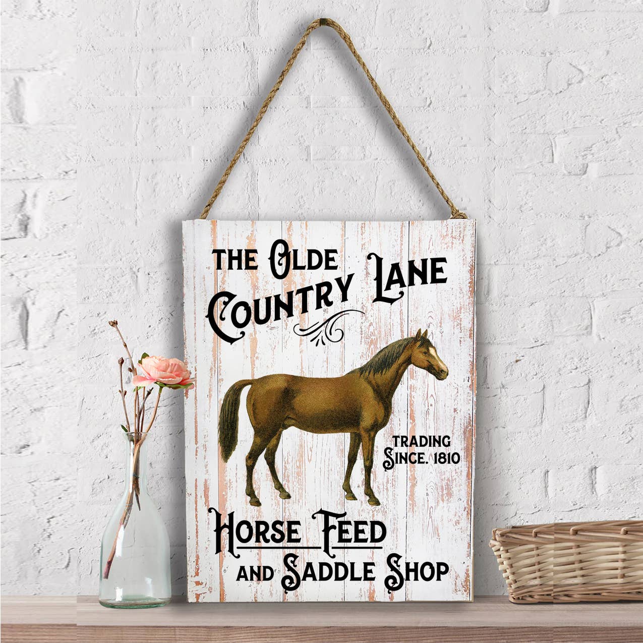 Country Lane Horse Feed Wall Decor