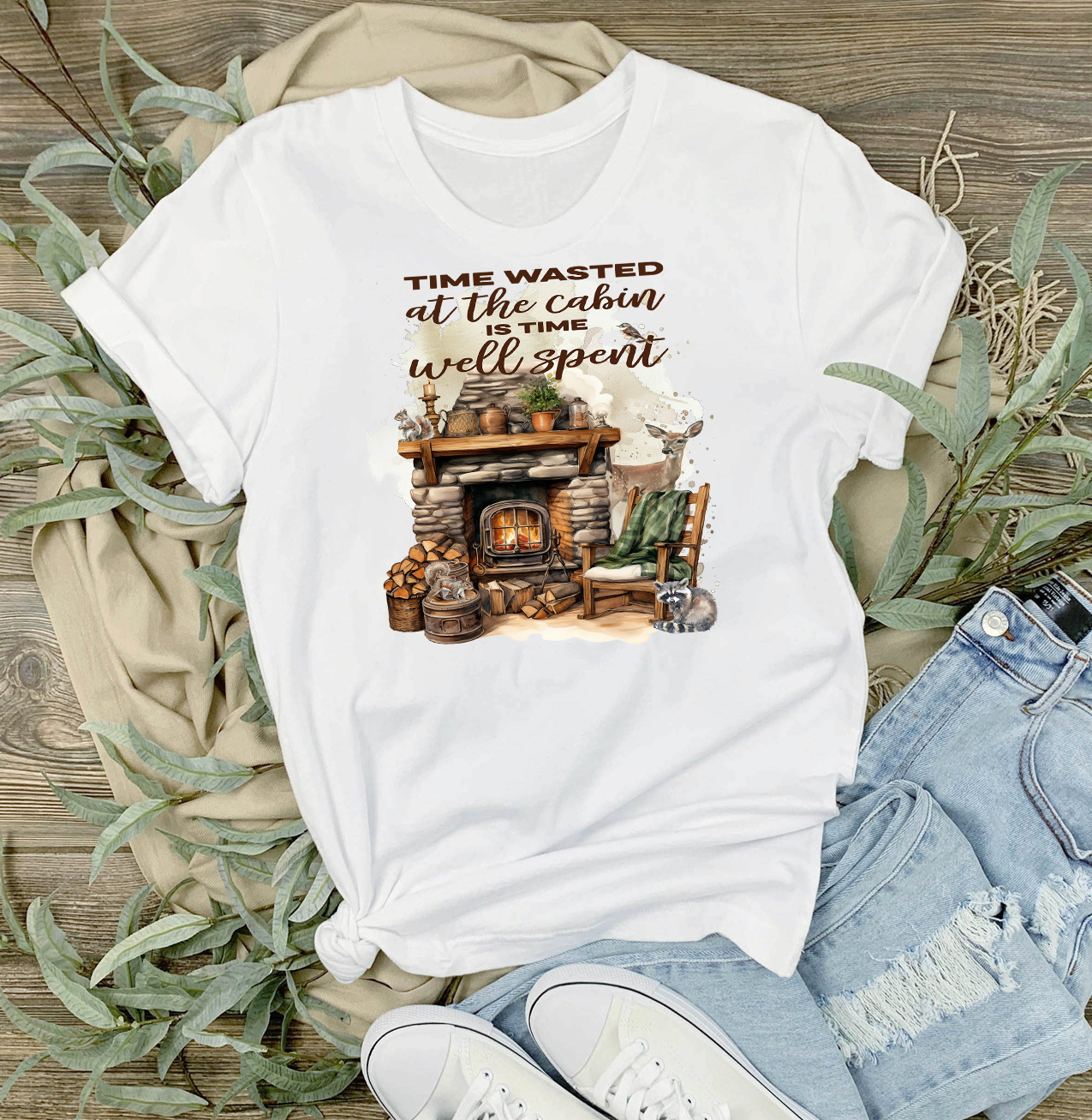 Time at the Cabin Well Spent T-Shirt
