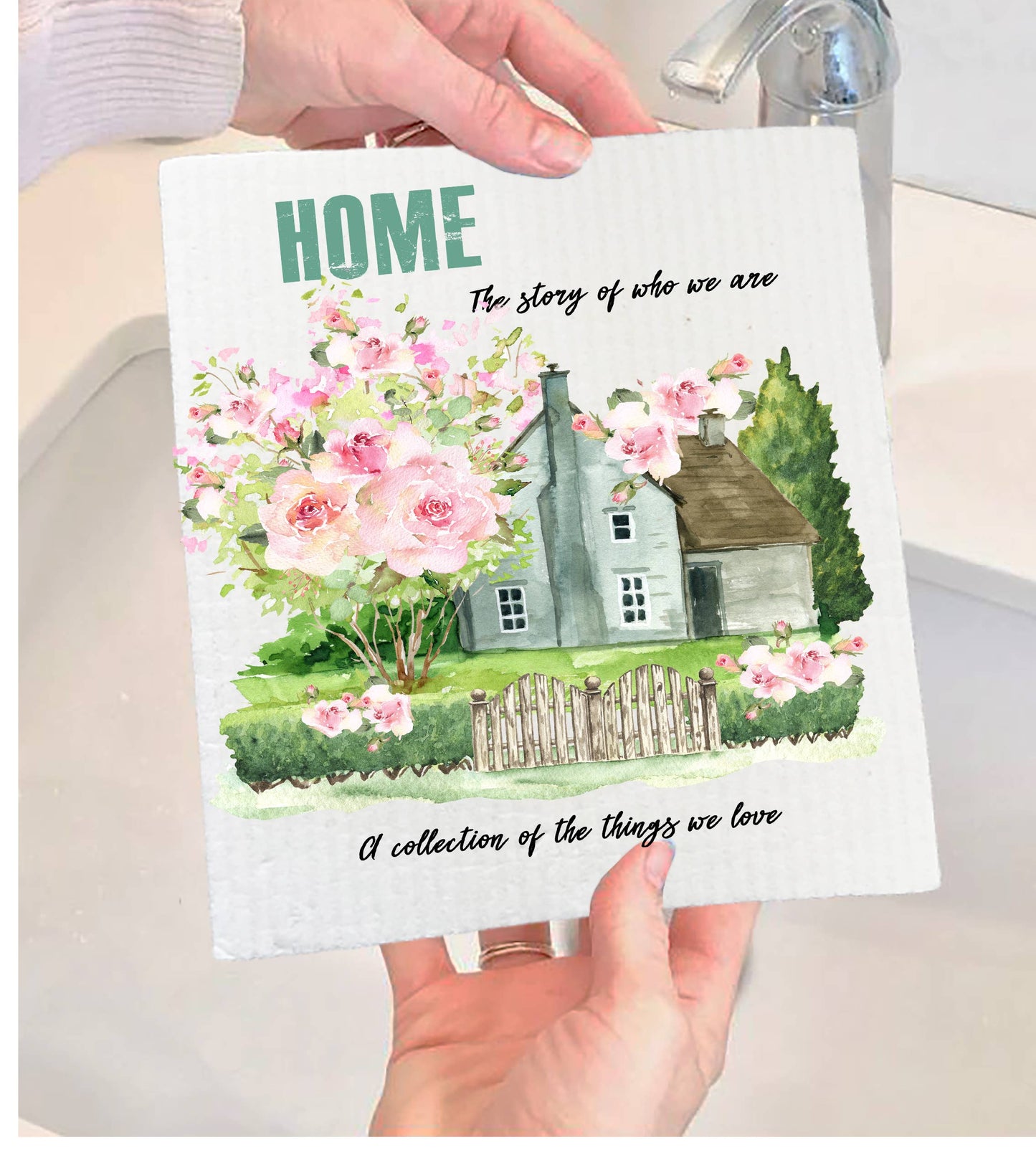 Modern Farmhouse Home Our Story Swedish Dishcloth-Set of 2