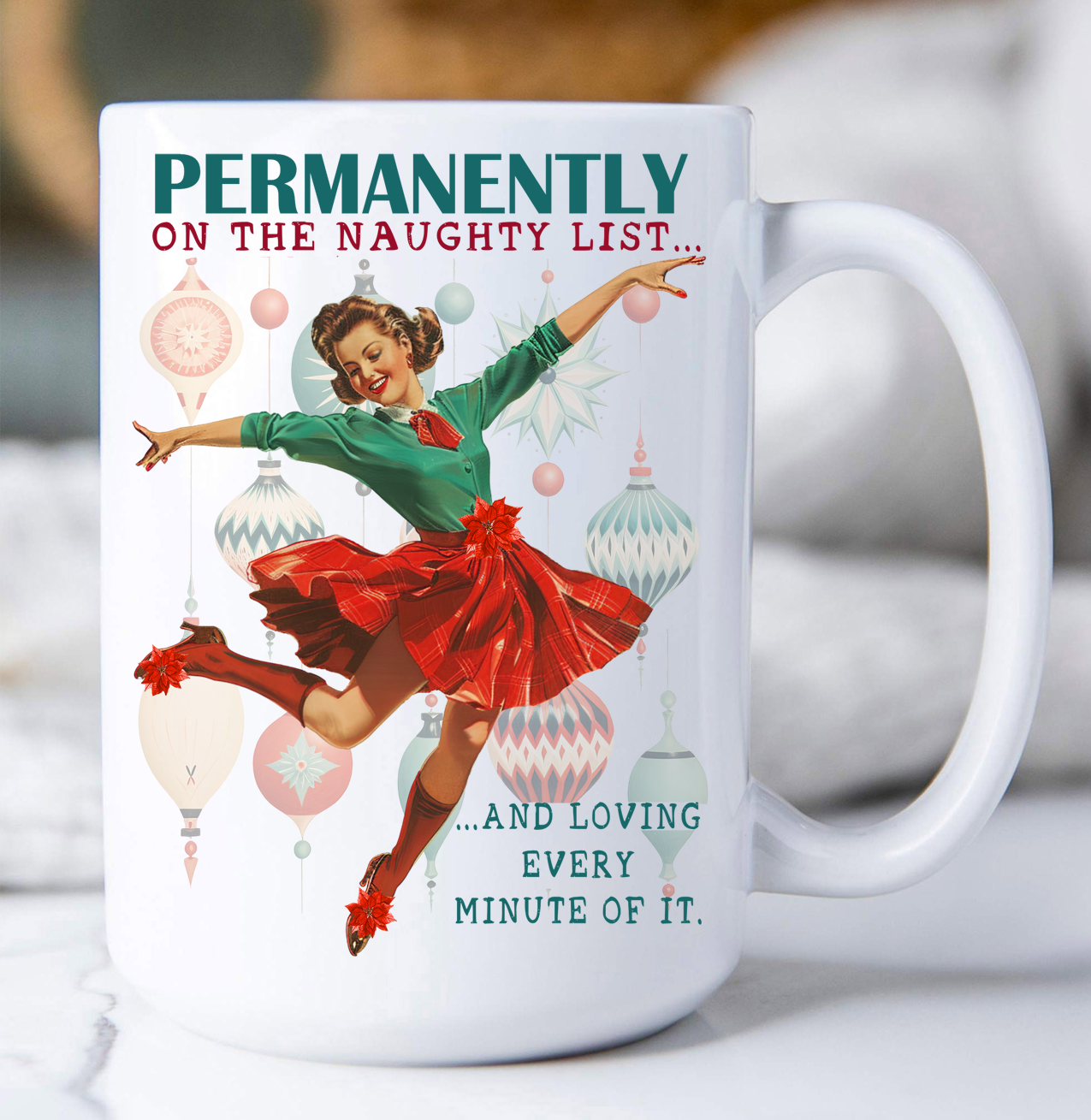 Christmas Funny Naughty List Coffee Mug
