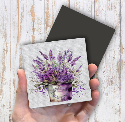 Spring garden Lavender Bouquet Magnet Fridge - Sets of 2