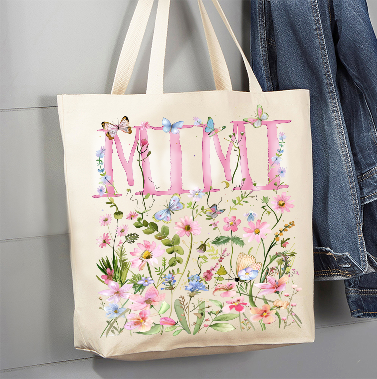 Mother's Day Wild Flowers Mimi Canvas Tote Bag