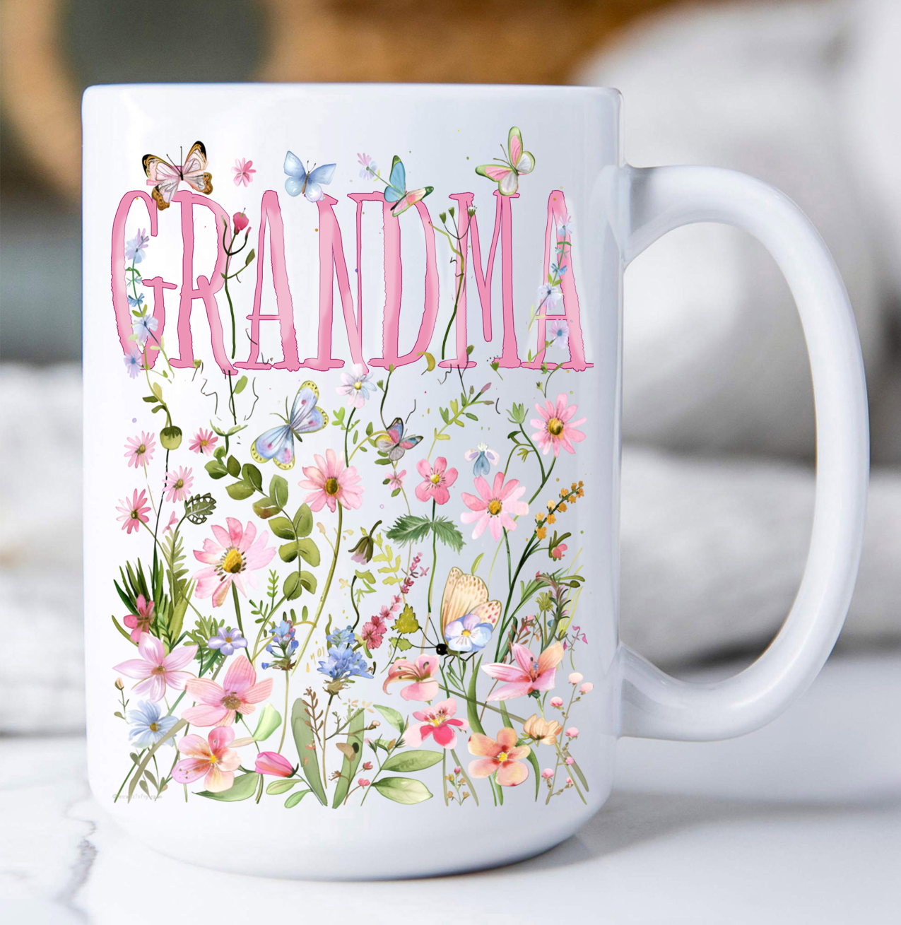 Mother's Day Wild Flowers Grandma Coffee Mug