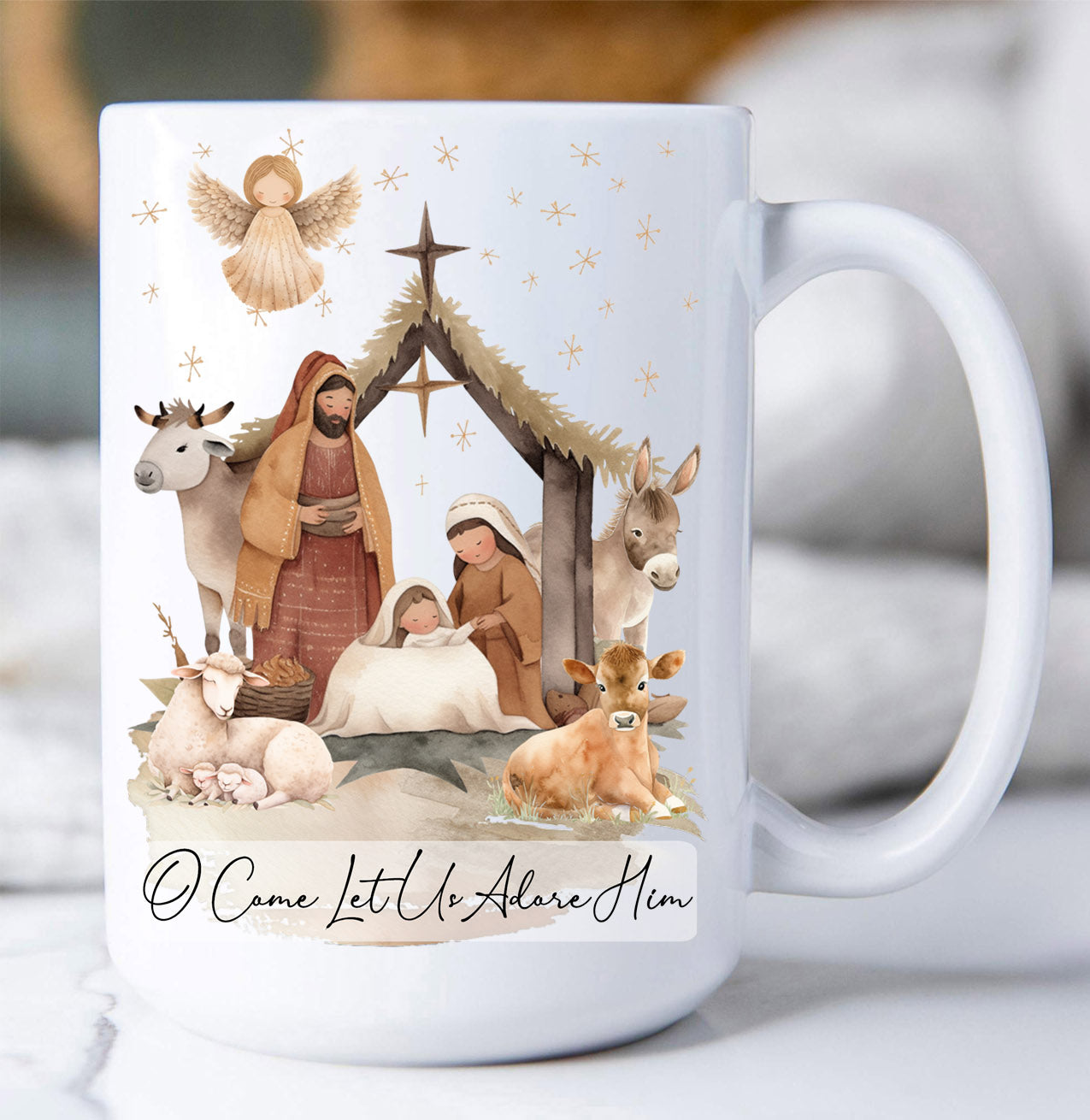 Christmas Nativity Christ is Born Coffee Mug