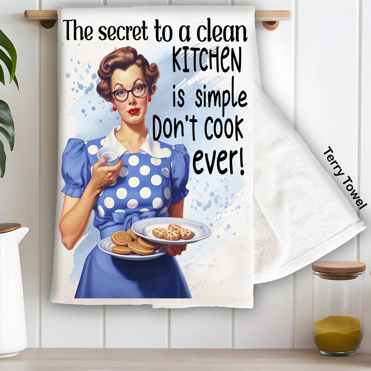Clean Kitchen Don't Cook Funny Kitchen Terry Towel