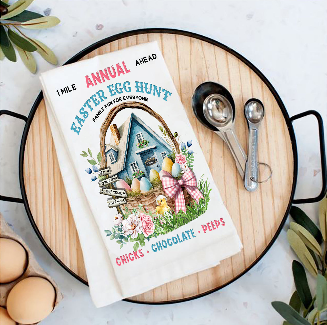 Annual Easter Egg Hunt Tea Towel