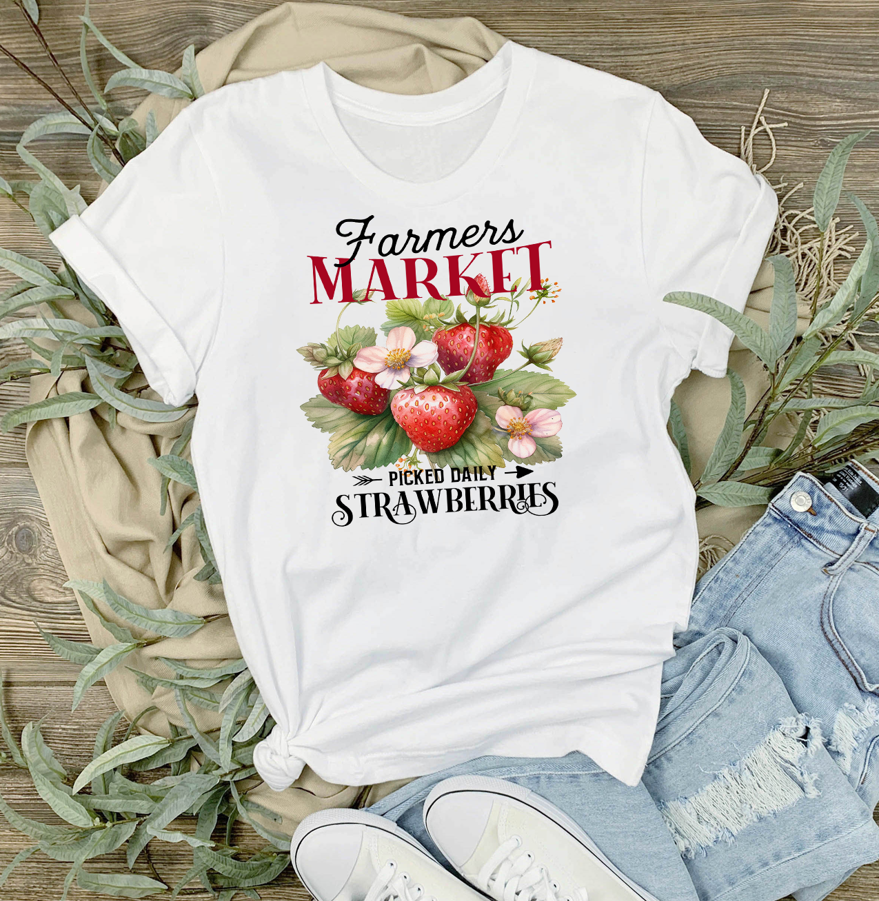 Farmers Market Strawberry T-Shirt