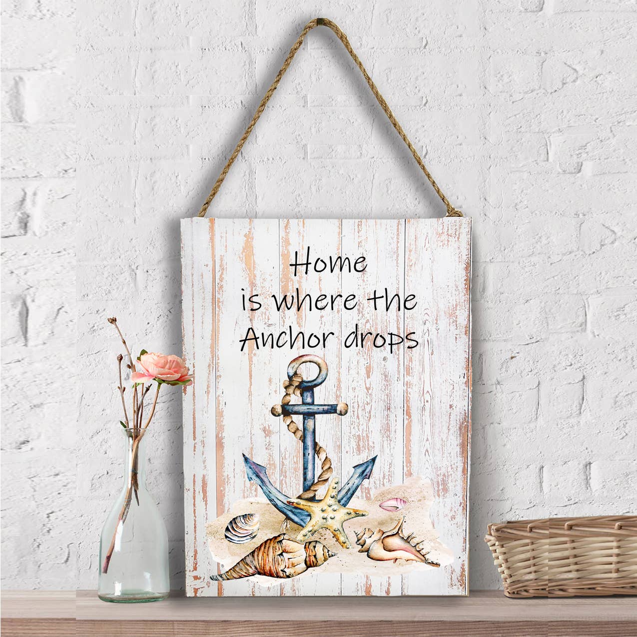 Beach Sea Shells Ocean Anchor Wall Decor