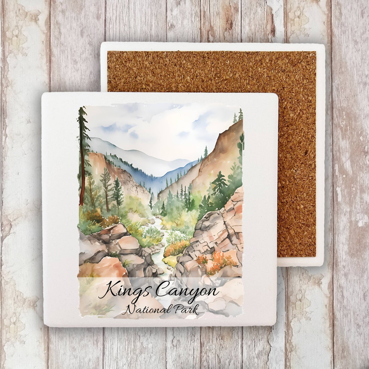 Kings Canyon National Park California Stone Coaster