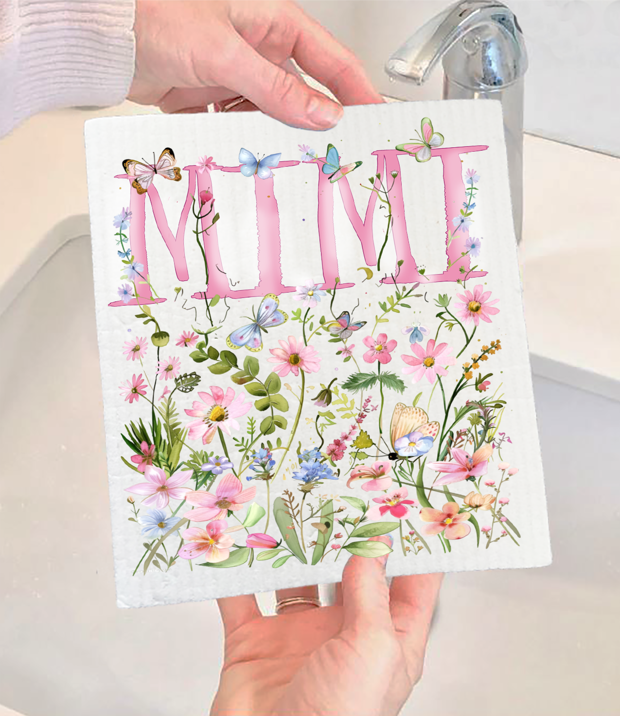 Mother's Day Wild Flowers Mimi Swedish Dishcloth (Set of 2)