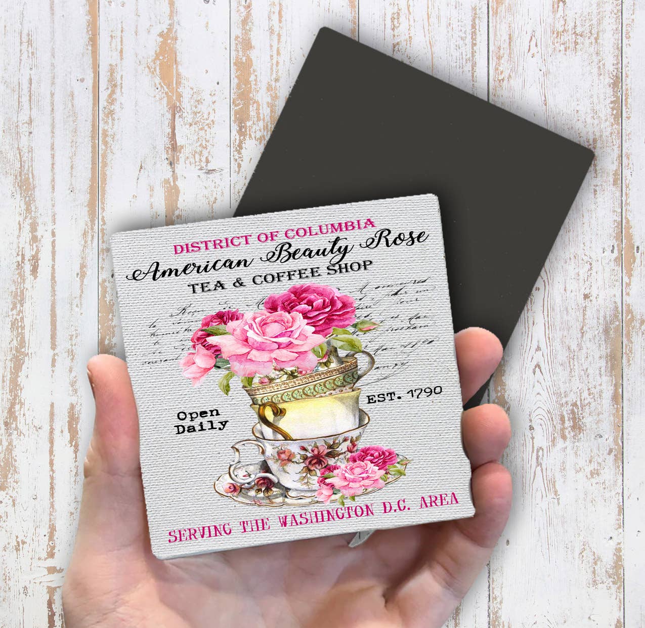Washington DC State Flower American Beauty Magnet Fridge - Sets of 2