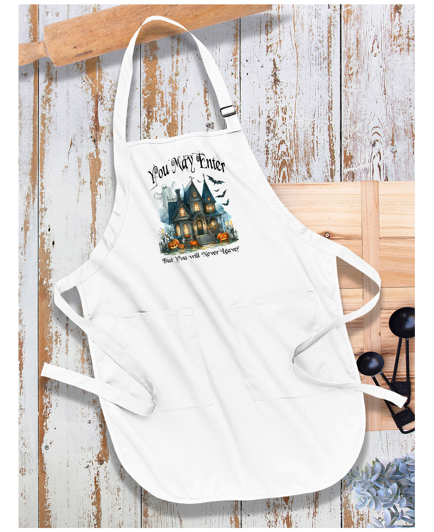 Halloween Hunted House Apron