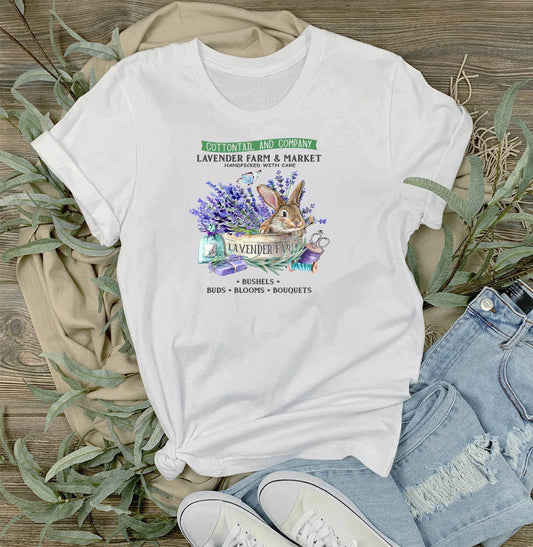 Lavender Farm Bunny T-Shirt