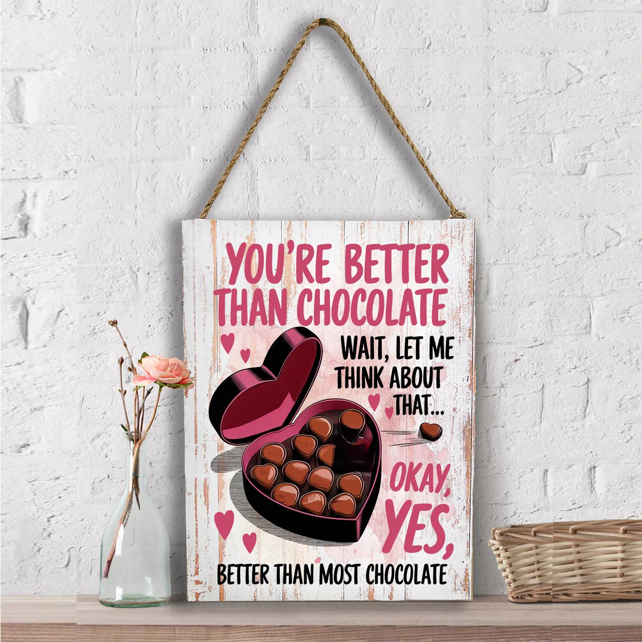 Your Better Than Chocolate Valentine Wall Decor