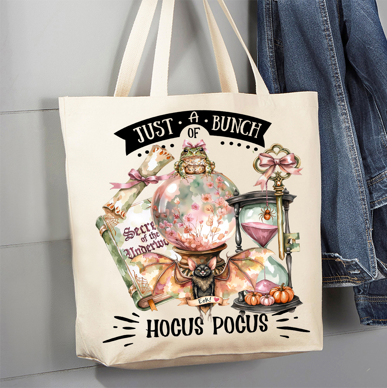 Halloween Bunch of Hocus Pocus Canvas Tote Bag