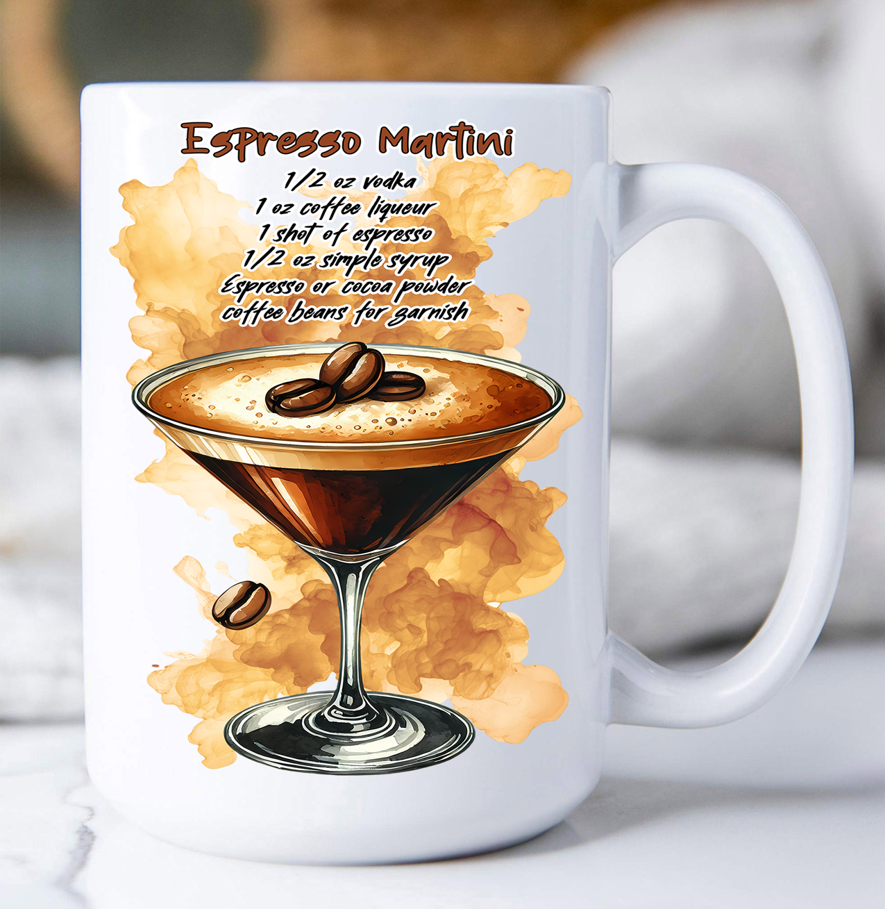 Summer Cocktail Espresso Martini Coffee Mug
