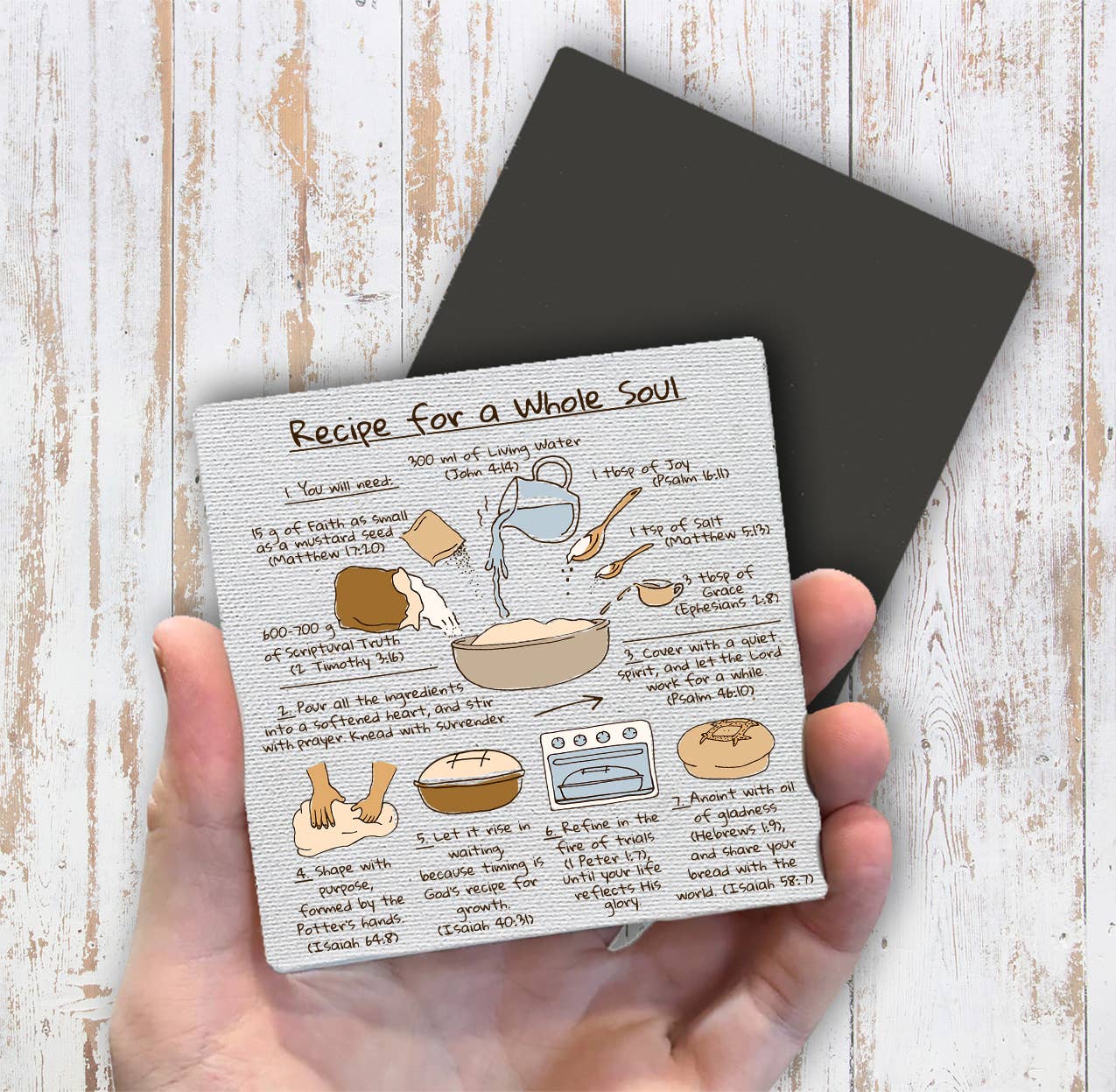 Spiritual Recipe for a Whole Soul Magnet Fridge