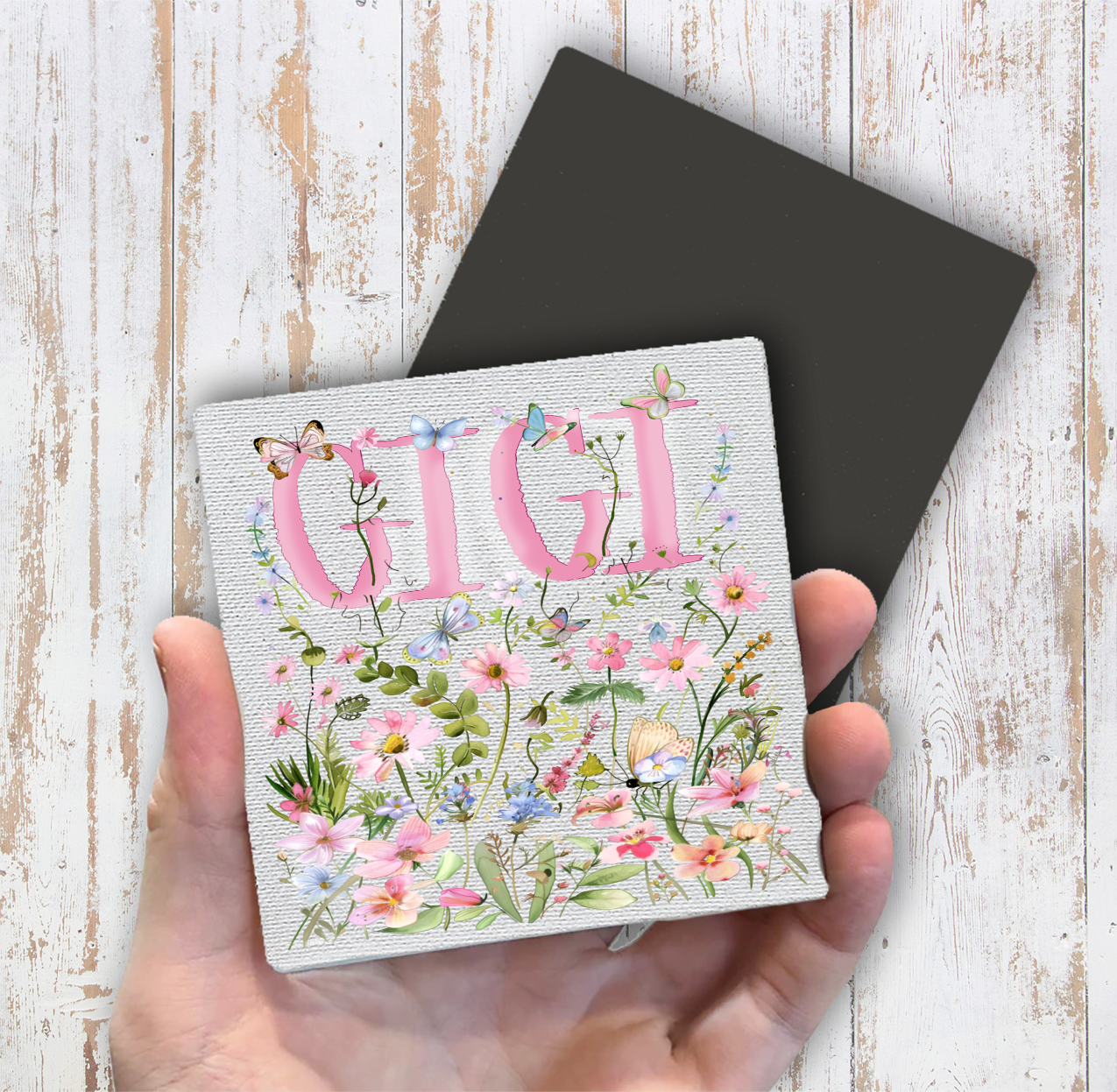 Mother's Day Wild Flowers Gigi Magnet Fridge (Set of 2)
