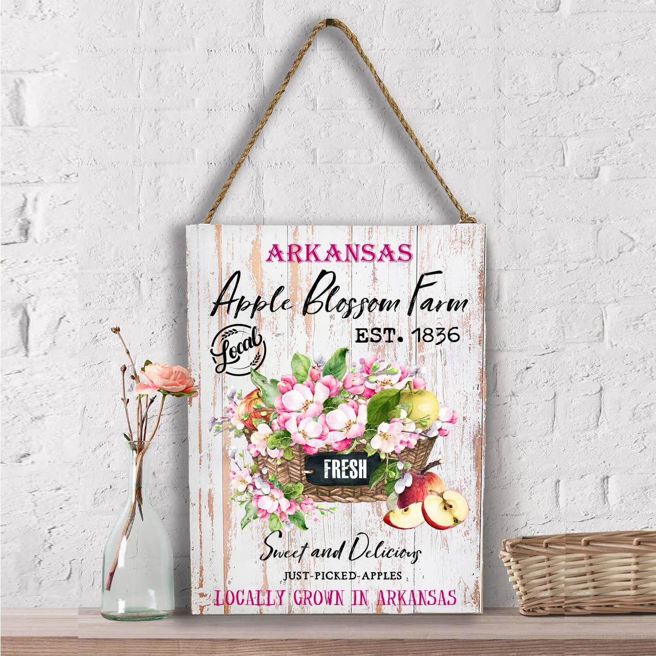 Arkansas State Flower Apple Blossom Wall Decor