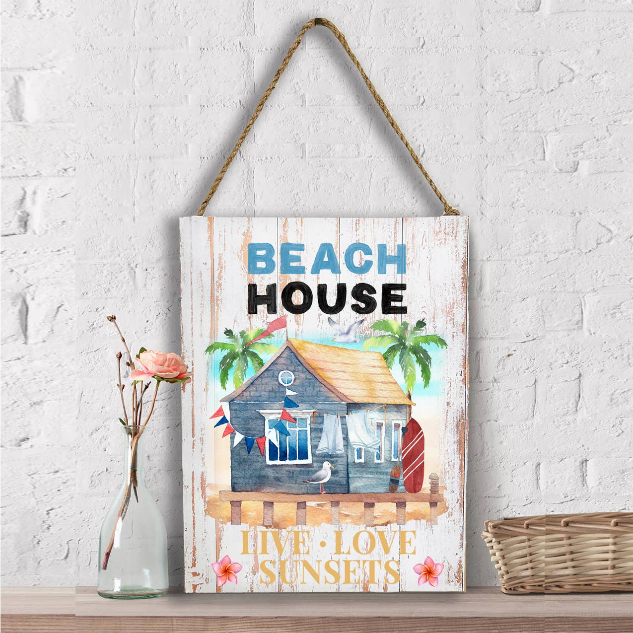 Beach House Ocean Sand Sunsets Wall Decor