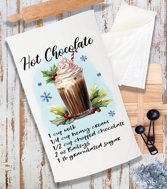Christmas Cocktail Hot Chocolate Recipe Terry Towel