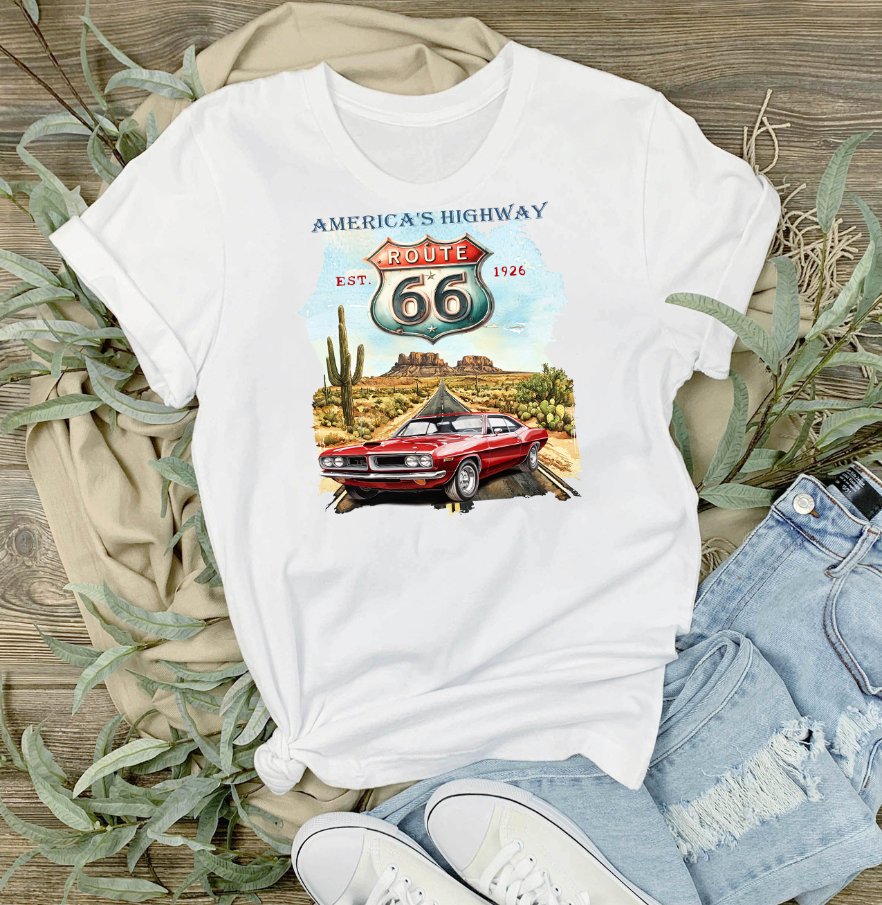Route 66 America's Highway T-Shirt