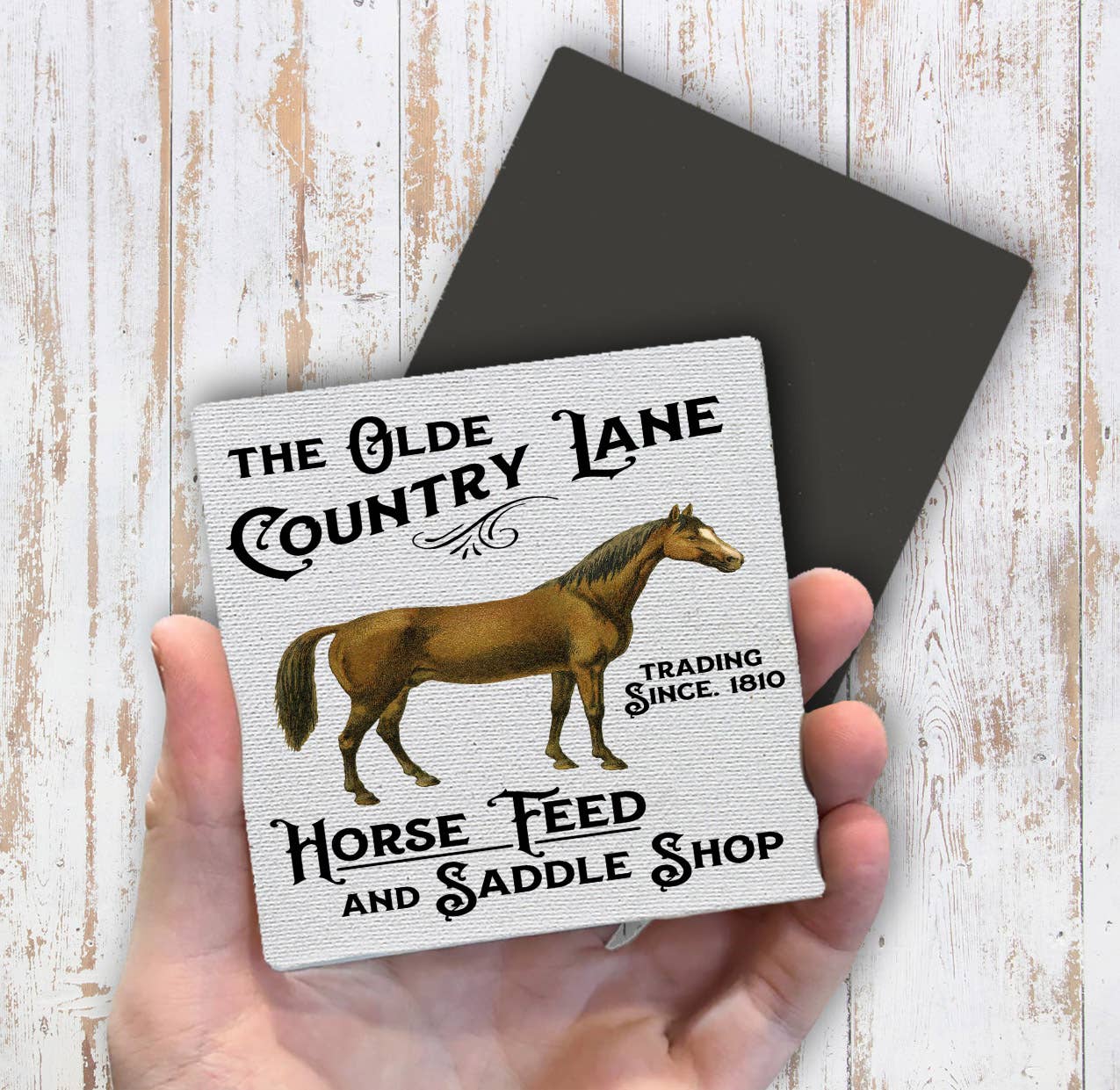 Country Lane Horse Feed Magnet Fridge - Sets of 2